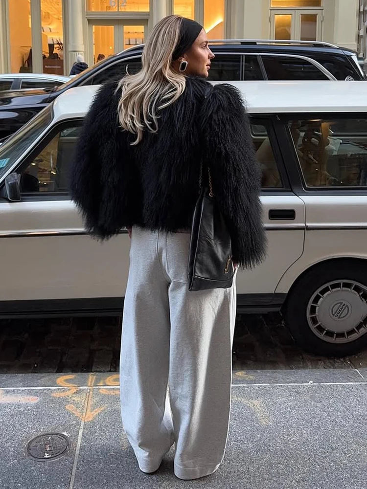 Reese Short Jacket in Faux Fur