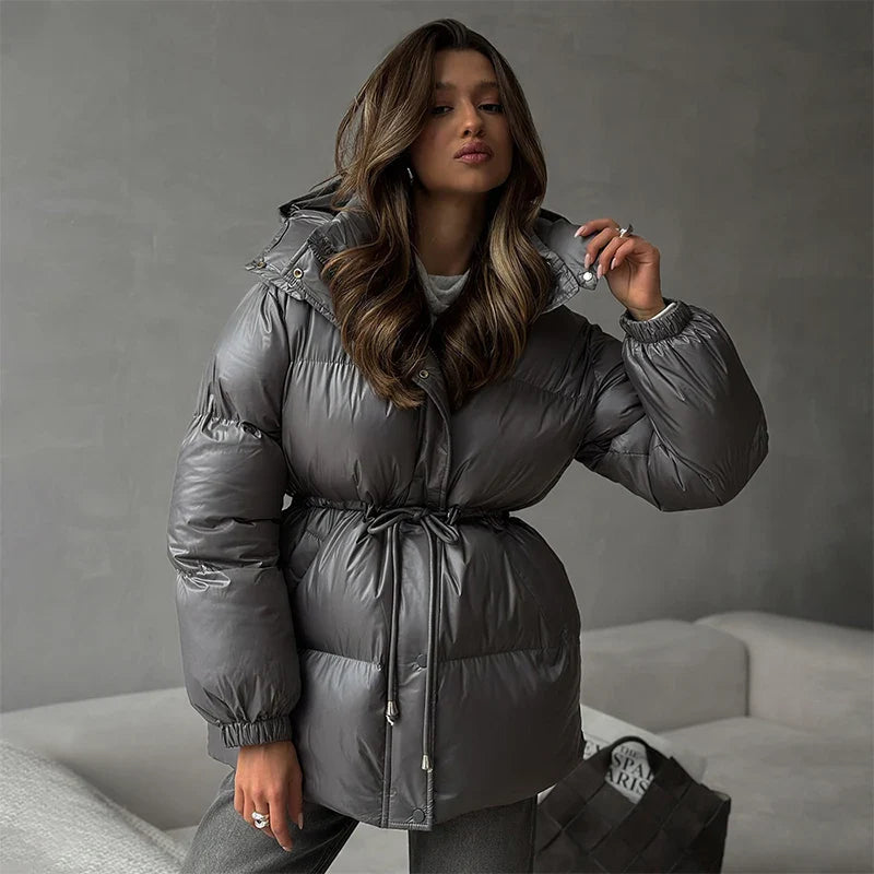 Lorie Padded Jacket with Hood and Drawstring