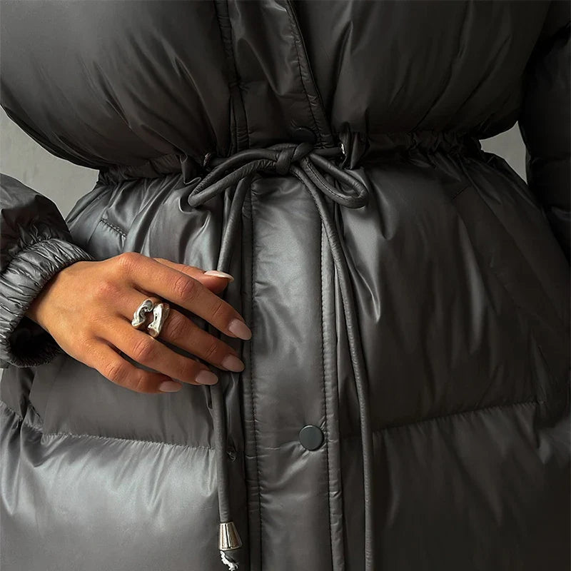 Lorie Padded Jacket with Hood and Drawstring