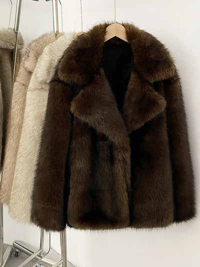 Darcy Mid-Length Fluffy Jacket