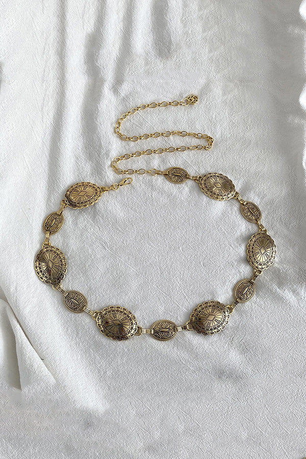 Raegan | Retro Geometric Hip Chain