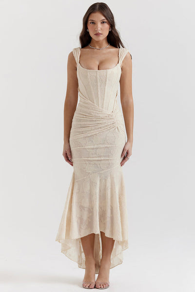Victoria | Regal Draped Dress