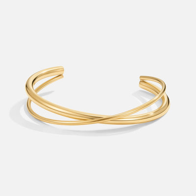 Amelinde | Cross Open Bangle