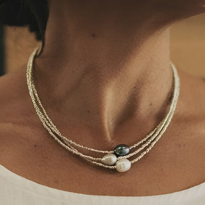 Marvella | Triple Pearl Necklace