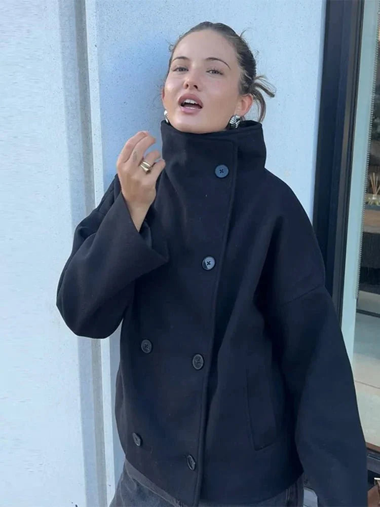 Clarissa jacket with stand-up collar