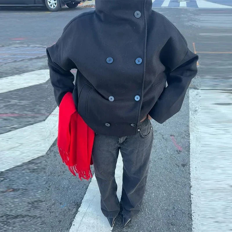 Clarissa jacket with stand-up collar