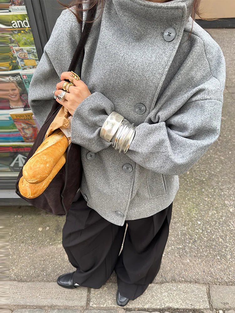 Clarissa jacket with stand-up collar