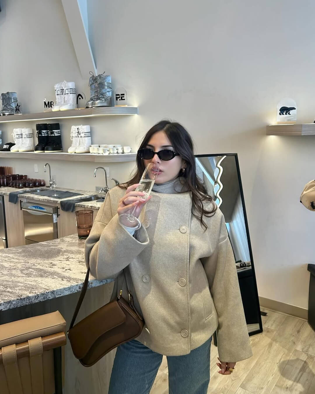 Clarissa jacket with stand-up collar