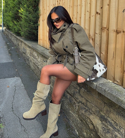 Kendra Windbreaker with Belt