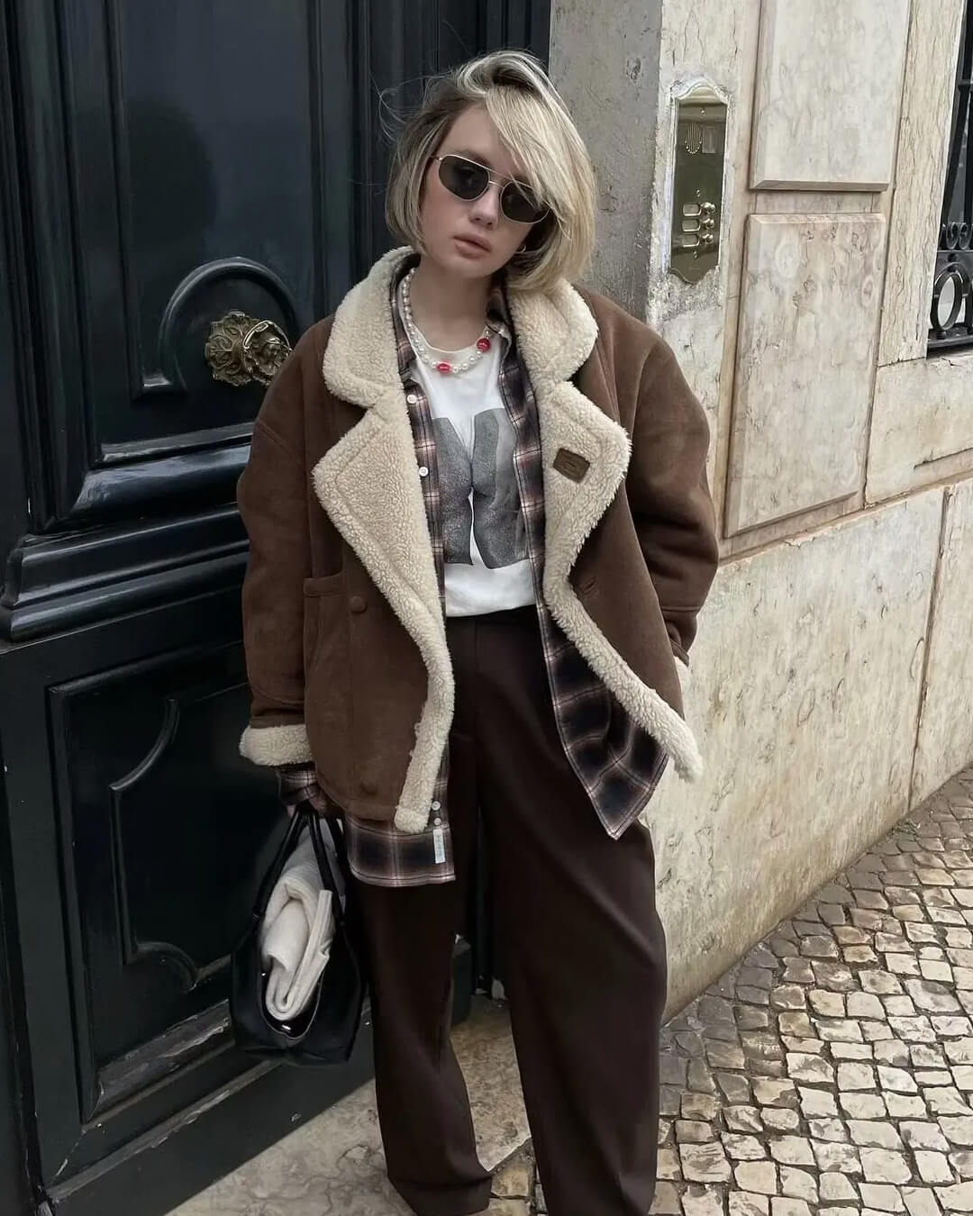 Leona Imitation Leather Jacket