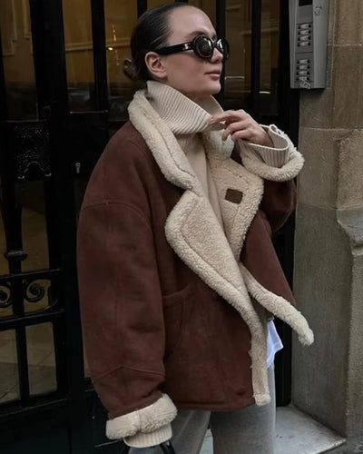 Leona Imitation Leather Jacket