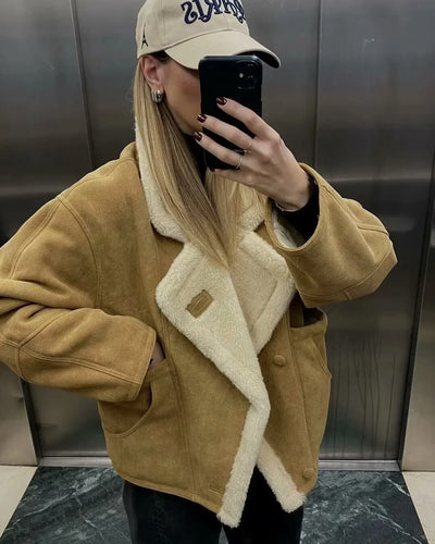 Leona Imitation Leather Jacket