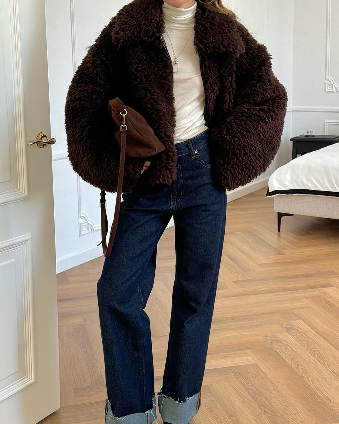 Porsha Faux Fur Teddy Jacket