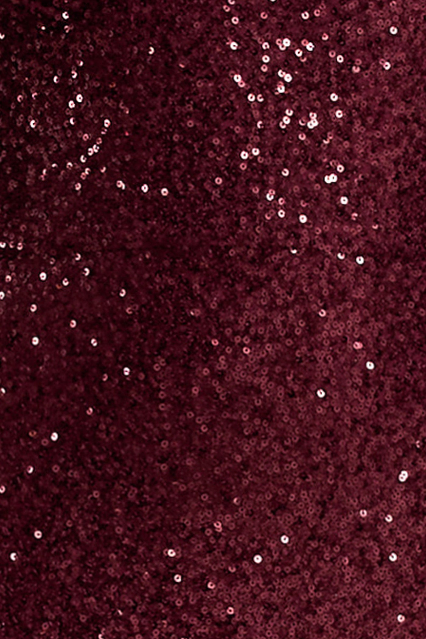 Kaelin | Berry Sequin Plunge-Neck Maxi Dress