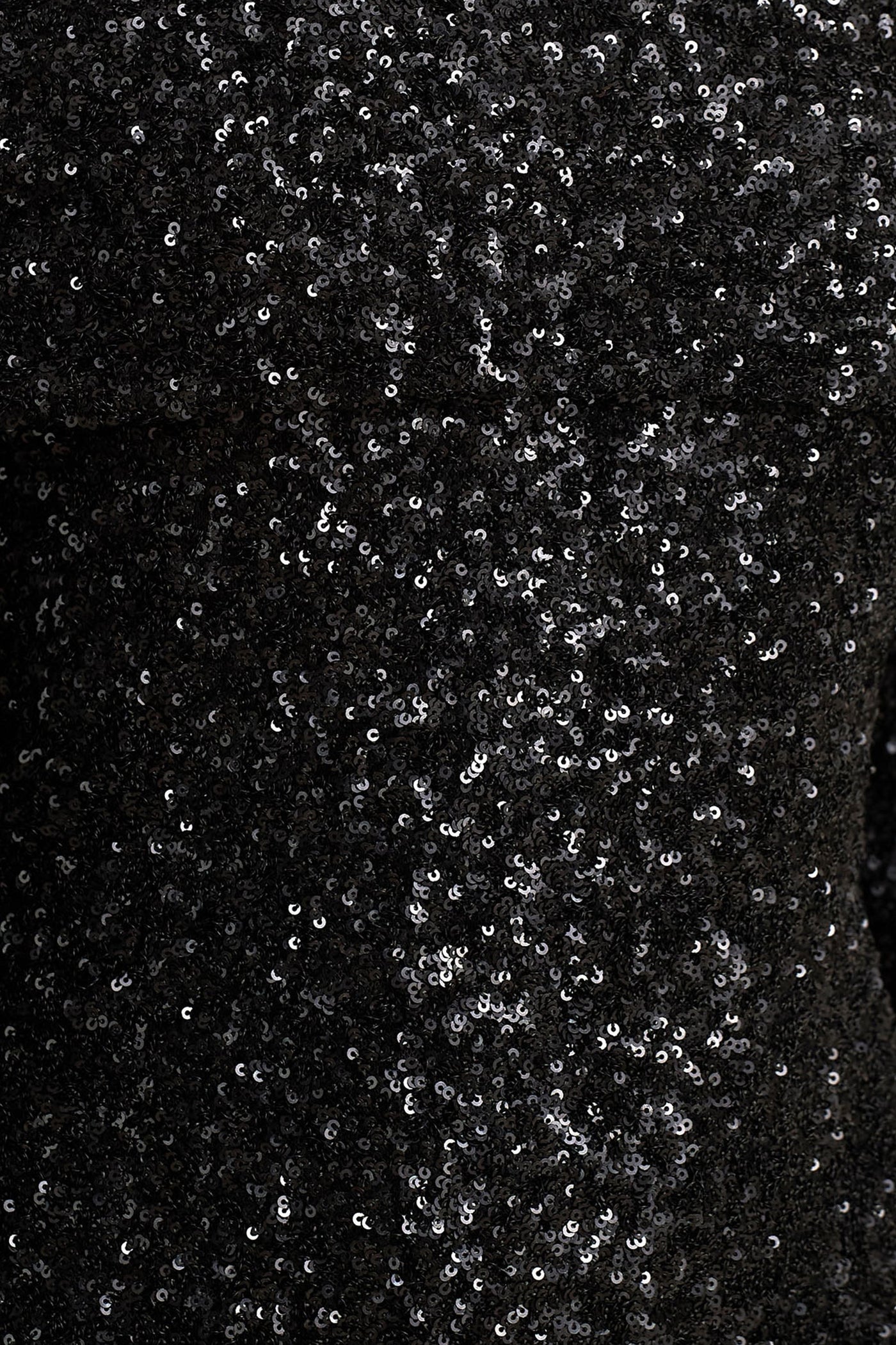 Obsession | Black Sequin Bardot-Neck Maxi Dress With Long Sleeves