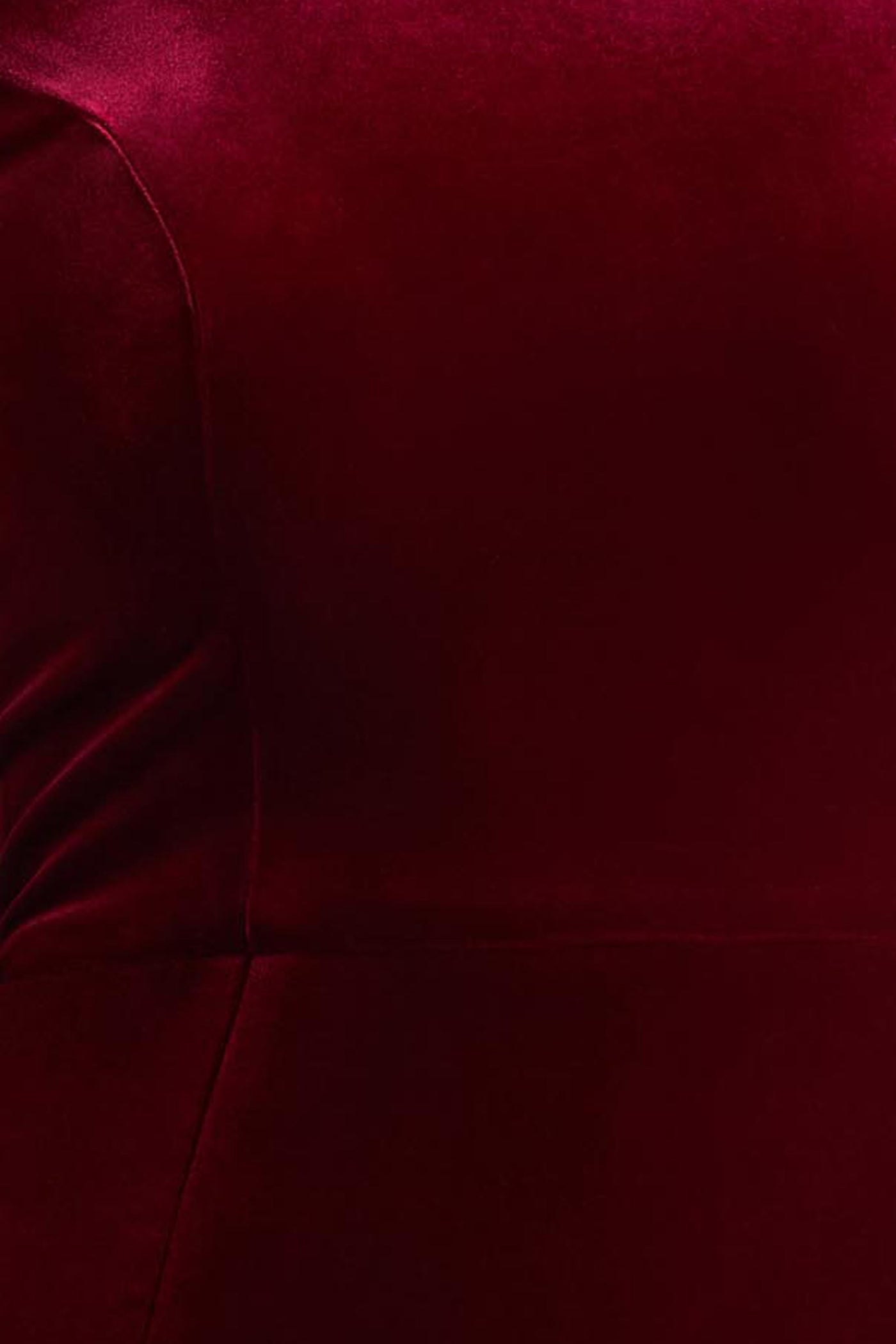 Margot | Burgundy High-Neck Velvet Mini Dress With Embellished Detail