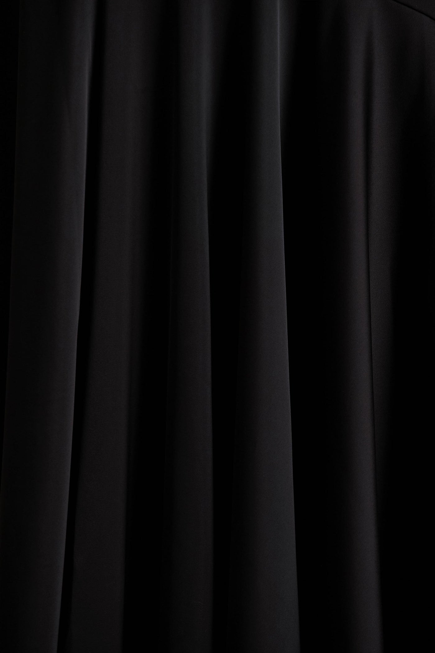 Jemima | Black Satin Halter-Neck Maxi Dress With Feather Trim