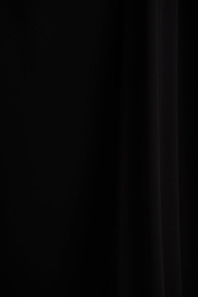 Bonnie | Black Asymmetric-Neck Maxi Dress With Open-Back