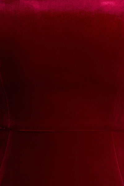 Irresistible | Burgundy Velvet Square-Neck Mini Dress
