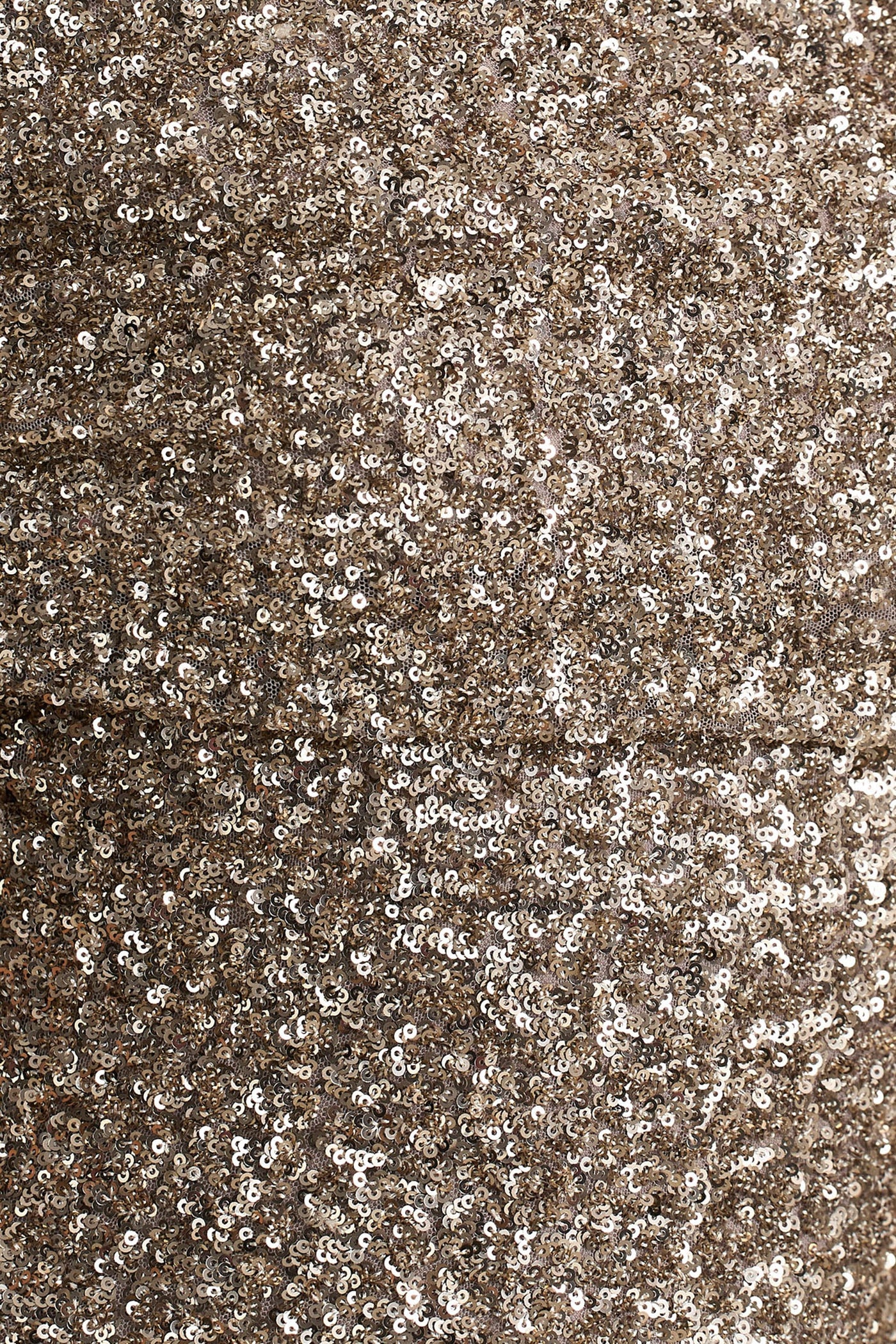 Melina | Champagne Sequin Bardot-Neck Maxi Dress