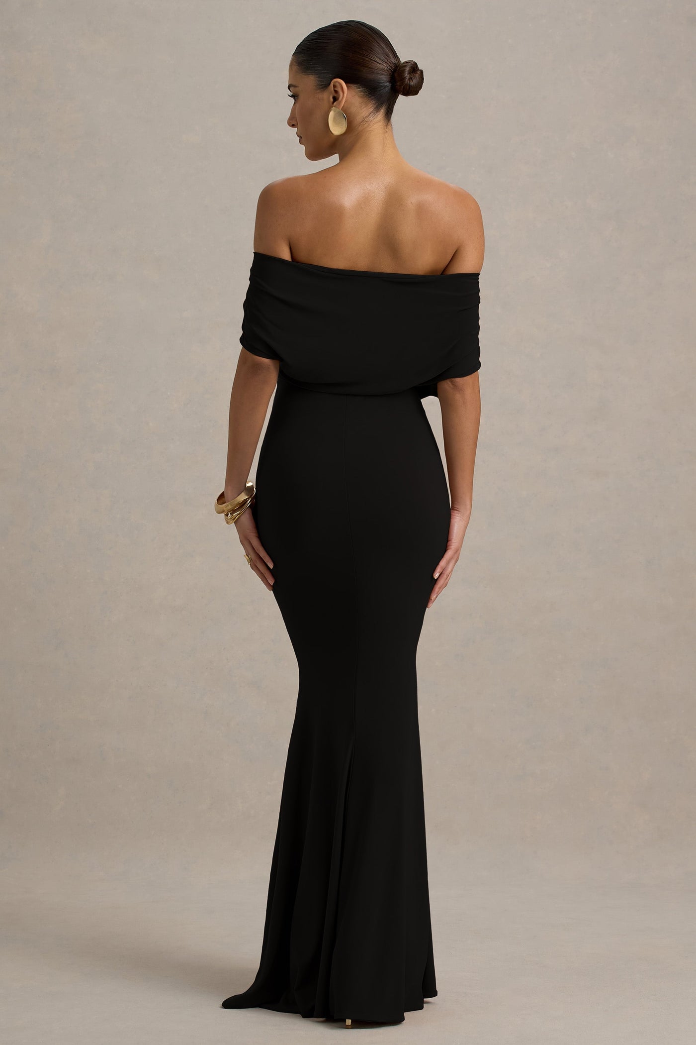 Bowden | Black Bardot Maxi Dress