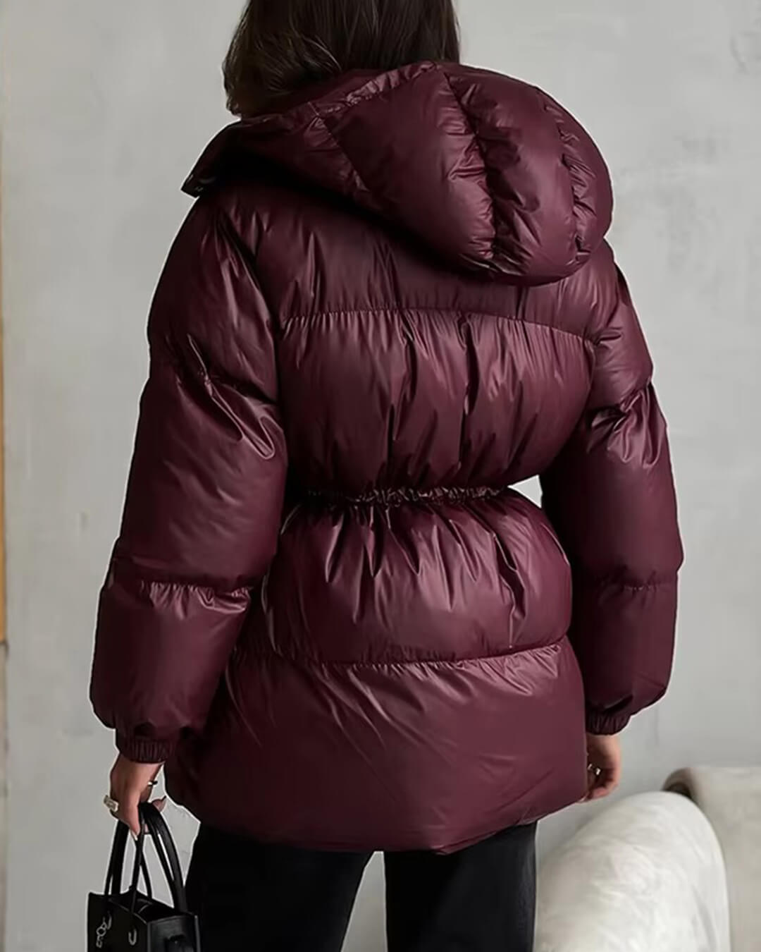 Lorie Padded Jacket with Hood and Drawstring